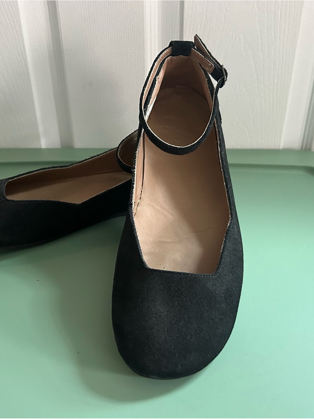 Lizabeth Joe Herrera: barefoot shoes: size 42: Ballet Flats Ankle Strap - Picture 2 of 4